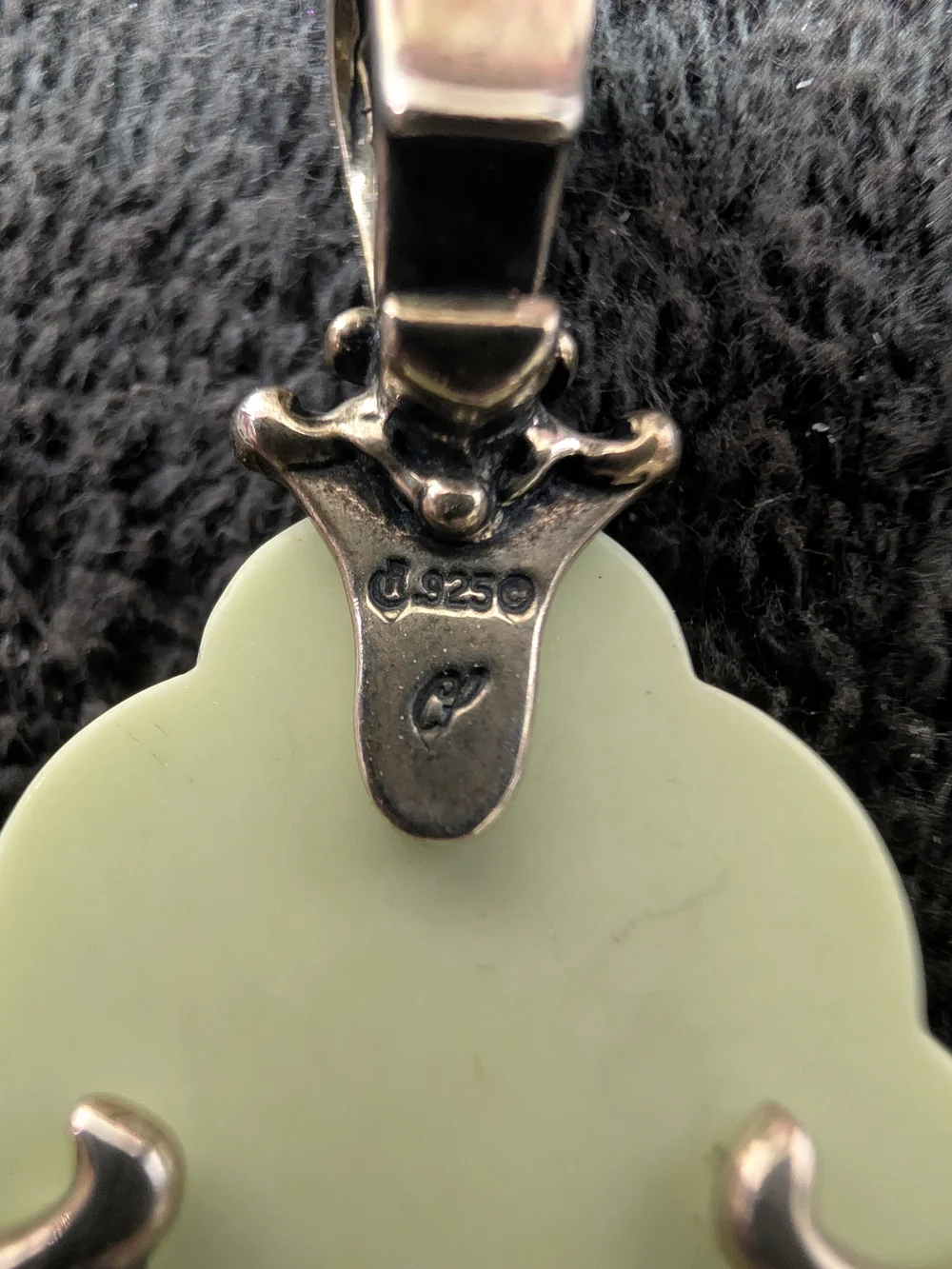 Carolyn Pollock Sterling Silver Turquoise & Pale Green Pendant - Women Jewelry
